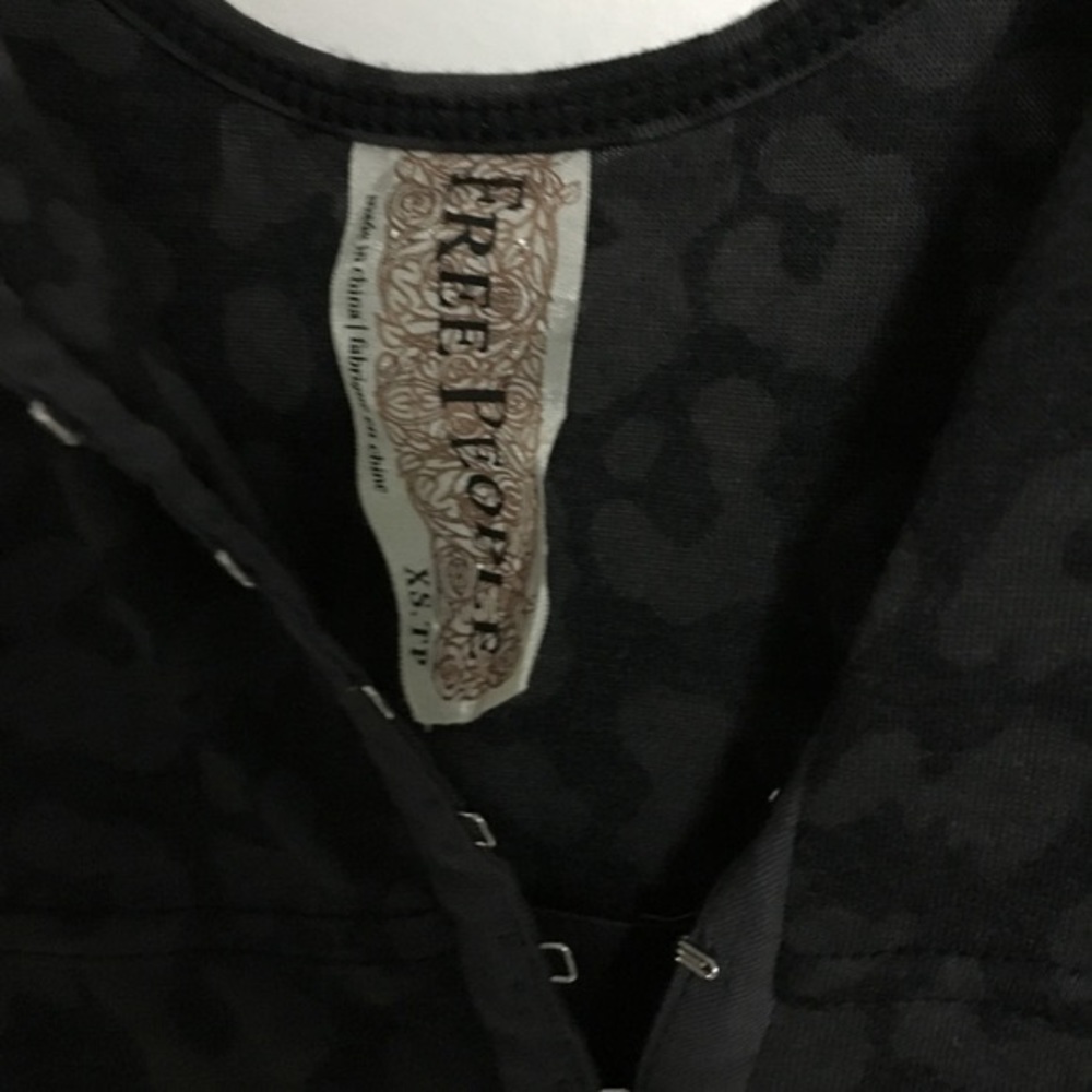 Free People Leopard Print Burnout Dress - Picture 2 of 4
